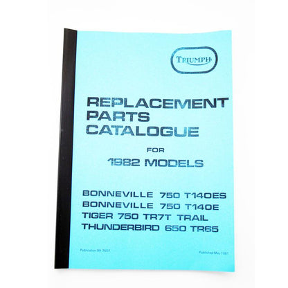 GS07474 - Parts Book For Triumph T140E, T140ES, TR7T, TR65 (1982) (OEM 99 7507) - Vroom Classics