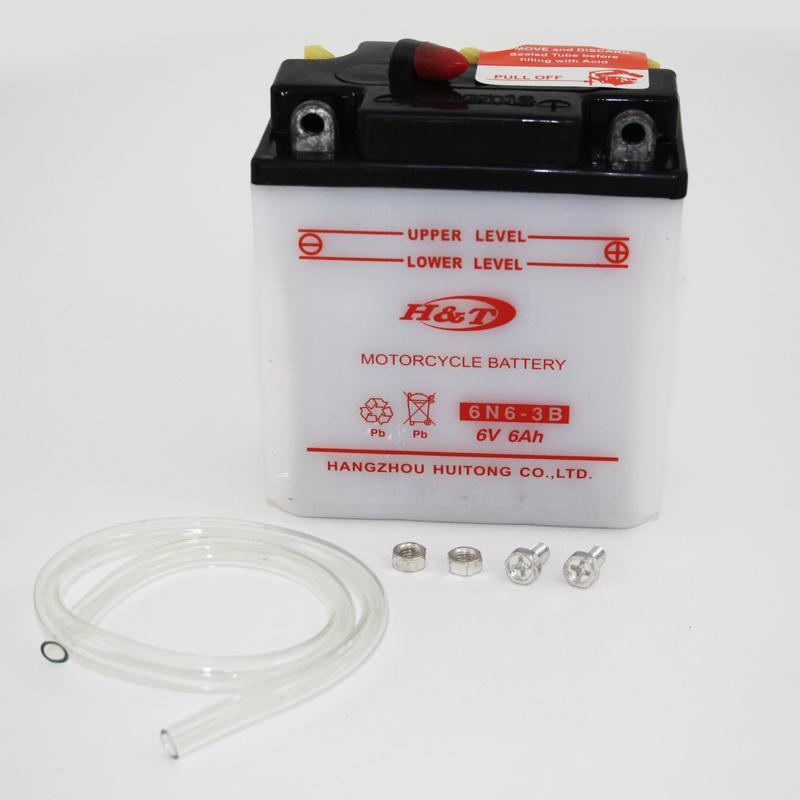 GS09040 - BATTERY - H&T 12N5 - 3B 120mm X 60mm X 131mm Volts: 12 Amperes: 5 - Vroom Classics