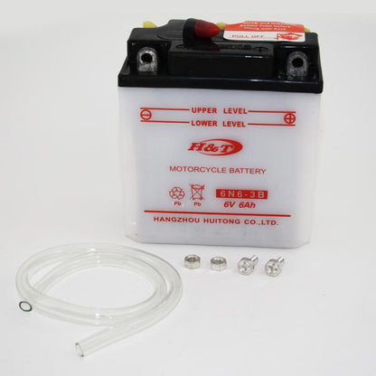 GS09040 - BATTERY - H&T 12N5 - 3B 120mm X 60mm X 131mm Volts: 12 Amperes: 5 - Vroom Classics
