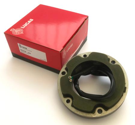 GS10109 - STATOR - Lucas LAP ,RM21 2 lead,single phase,10 - 20 amp,30V,10,000 RPM - Vroom Classics