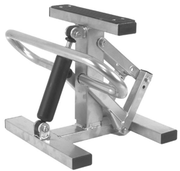 GS14008 - Bike Stand Made of heavy duty steel with a silver painted finish. - Vroom Classics