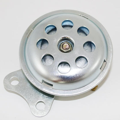 GS16014 - Horn - UNIVERSAL Small 6V, 65mm dia,r Zinc plated,28mm apart. - Vroom Classics