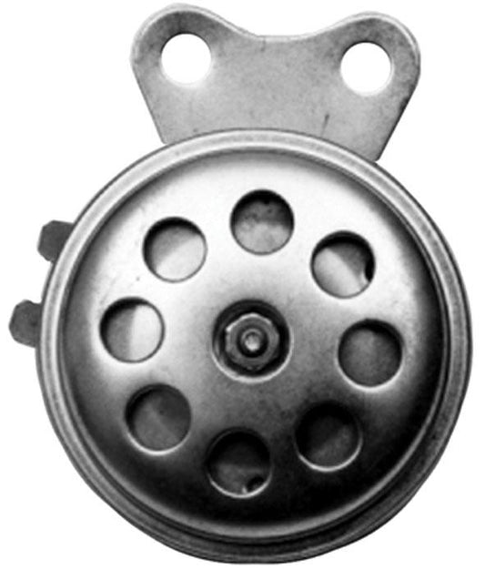 GS16014 - Horn - UNIVERSAL Small 6V, 65mm dia,r Zinc plated,28mm apart. - Vroom Classics