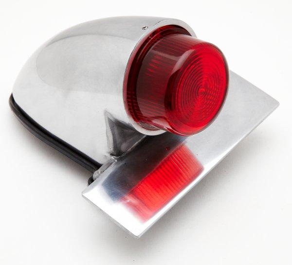 GS19235 - SPARTO REAR LAMP - UNIVERSAL Replica polished alloy,12v, 21/5 watt. - Vroom Classics