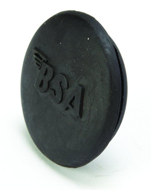 GS26174 - BSA Fuel tank centre grommet with BSA logo Fits C15/B40/A7/A10/A65. - Vroom Classics