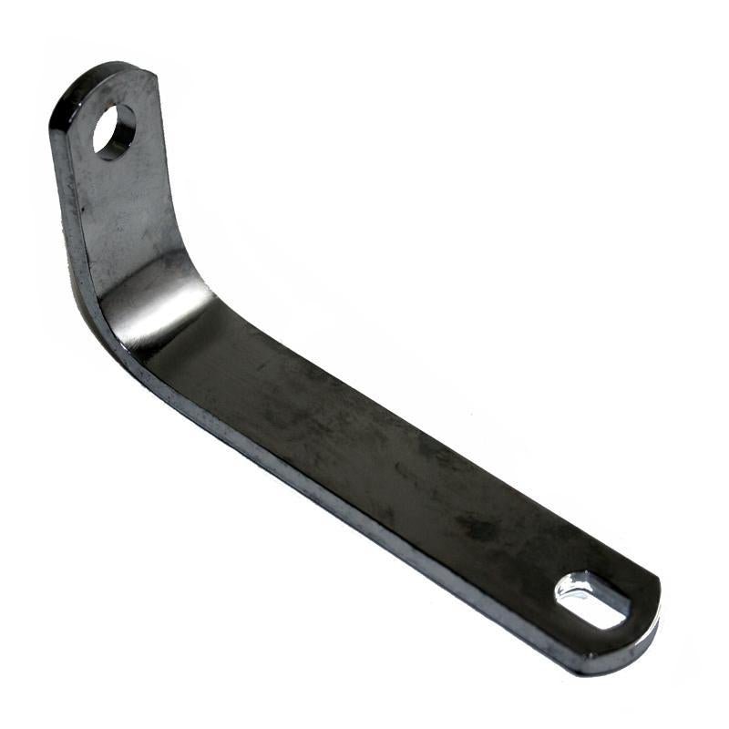 GS27115 - EXHAUST BRACKET - Triumph Chrome 'L' shaped for T100/T120/T140. - Vroom Classics