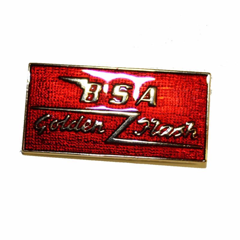 GS42015 - BSA Golden Flash on black enamel Pin Badge. - Vroom Classics