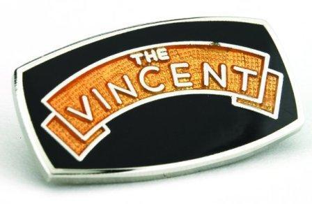 GS42045 - Vincent Gold, Black, Silver Pin Badge. - Vroom Classics