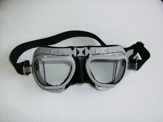 GS46002 - GOGGLES - HALCYON Mk8 Service silver painted frame - Vroom Classics