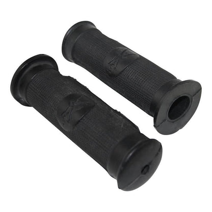 GS50226 - HANDLEBAR GRIPS - Ariel Black with logo,Unit of Sale: Pairs. - Vroom Classics