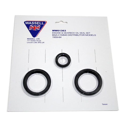 GS61363 - Oil Seal Kit - BSA for a C15/B40 Distributor Models (1959 - 1964). - Vroom Classics