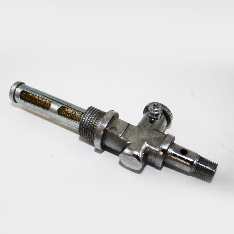 GS73099P - BSA Petrol Tap 3/8" with bottom banjo 3/8'' tap, bottom banjo 1/8'' - Vroom Classics