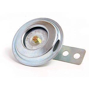 GSHEL002 - HORN - UNIVERSAL Small 12v ,70mm dia, zinc plated , 80mm length. - Vroom Classics