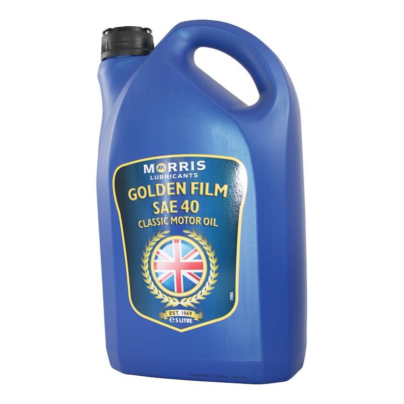 GSMLE405 - MORRIS GOLDEN FILM SAE 40 MONOGRADE ENGINE OIL 5 LITRE Low Detergent - Vroom Classics