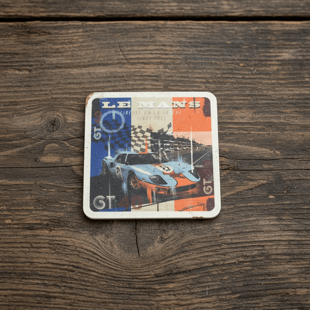 Gulf Ford GT40 Pop Art Coasters - Vroom Classics