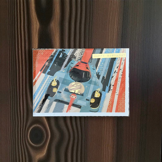 Gulf Porsche 917 Birthday Card - Vroom Classics
