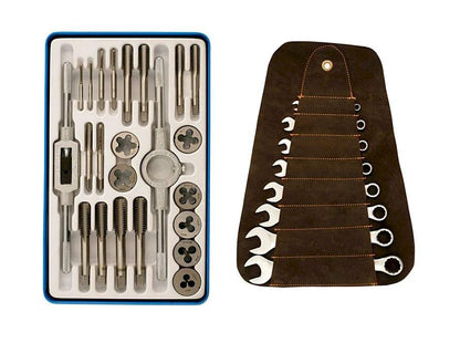 Gunson 31pc Whitworth Tap & Die and Combination Spanner Set Classic Car - Vroom Classics