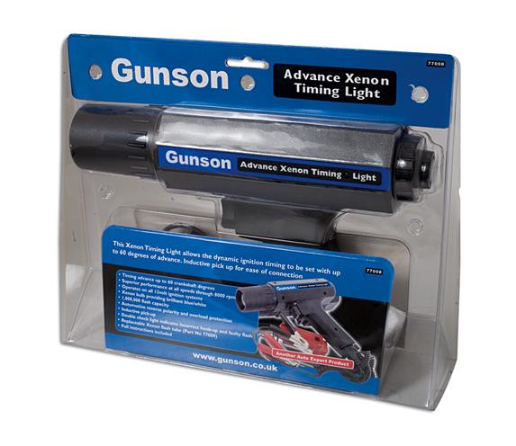 Gunson 77008 Timing Light With Advance Feature - synch ignition system/piston - Vroom Classics