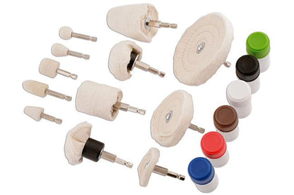 Gunson 77097 Polishing Kit - 18pc - suitable for a variety of materials - Vroom Classics