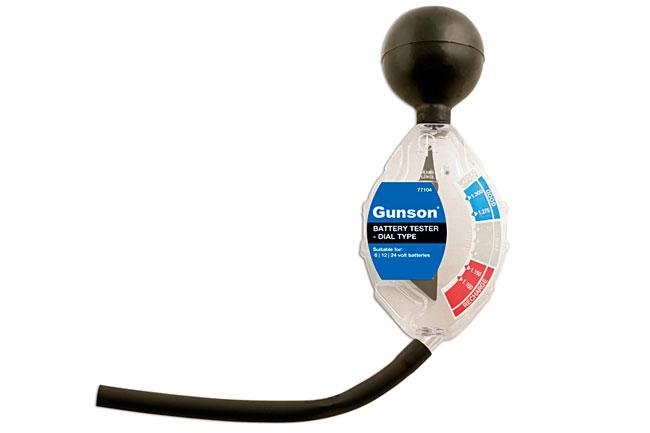 Gunson 77104 Battery Tester Dial Type - Suitable for use on 6|12|24v batteries - Vroom Classics