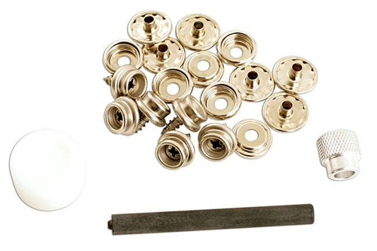 Gunson 77116 Press Stud Repair Kit - For Soft Tops and Classics - 15pc - Vroom Classics