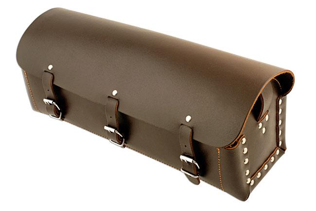 Gunson 77127 Classic Leather Tool Bag - Heavy duty oiled leather w studded trim - Vroom Classics