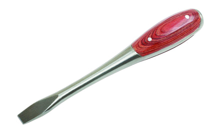 Gunson 77146 Classic Wooden Handle Screwdriver - Flat 9.5mm x 200mm - Vroom Classics