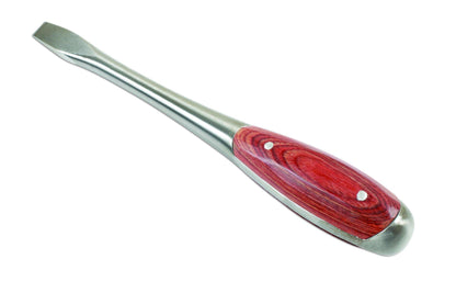 Gunson 77146 Classic Wooden Handle Screwdriver - Flat 9.5mm x 200mm - Vroom Classics