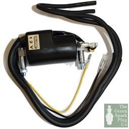 Ignition Coil Twin Lead 12V Twin Lead Ignition Coil fitted early Japanese Bikes - Vroom Classics