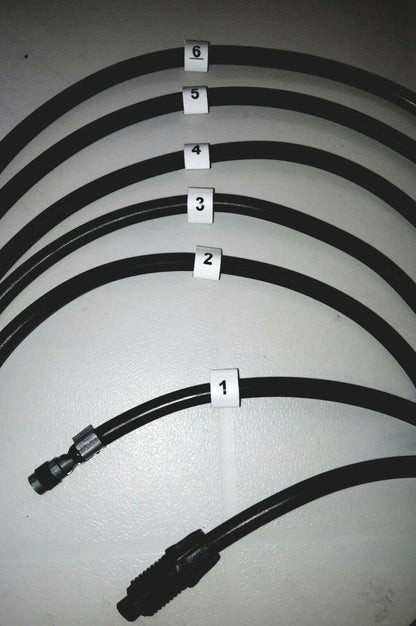 Ignition Lead Sets - Aston Martin Db4 Black Copper Core HT Leads - Vroom Classics
