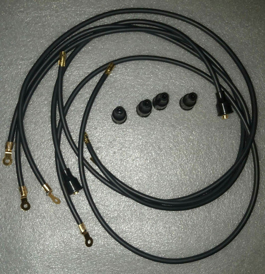 Ignition Lead Sets - Austin 12 Carbon Core HT Leads - Vroom Classics