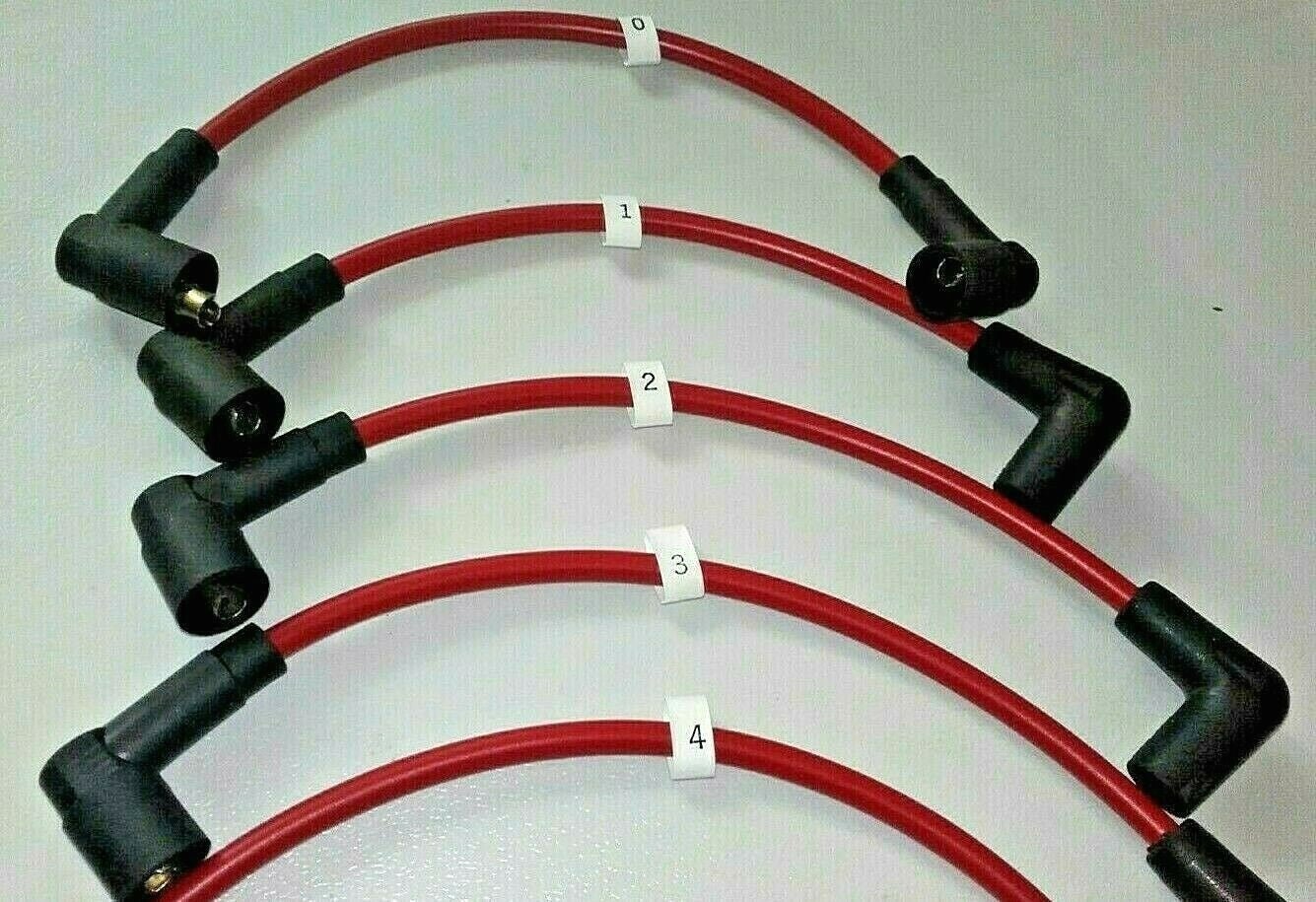 Ignition Lead Sets - Bond Bug Red 7mm Copper HT Leads - Vroom Classics