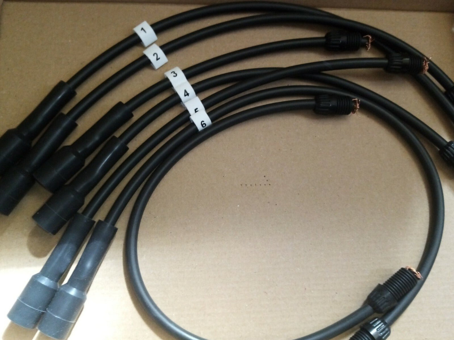 Ignition Lead Sets - Humber Super Snipe/Imperial Series 1 To 5A 1958 To 1967 Copper Core HT Leads - Vroom Classics