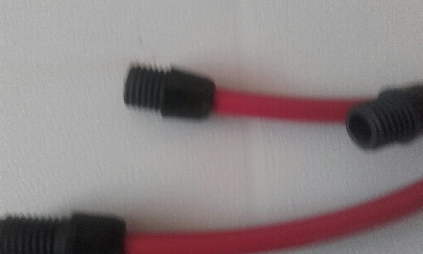 Ignition Lead Sets - Jensen 541 Red Copper HT Leads Acorn Connectors Only - Vroom Classics