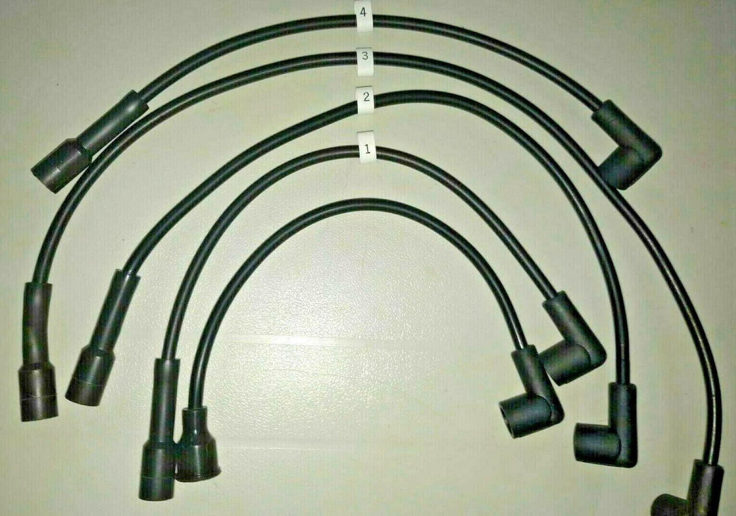 Ignition Lead Sets - Lancia Delta 1979 - 83 Black 7mm Copper Core HT Leads - Vroom Classics