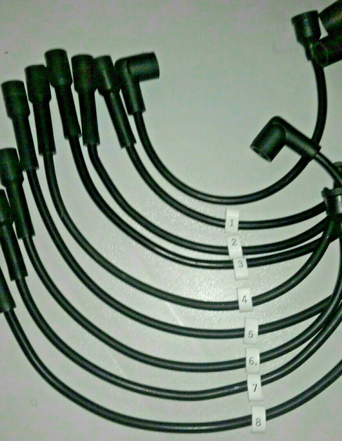 Ignition Lead Sets - Mgb/GT V8 Black Copper Core HT Leads - Vroom Classics