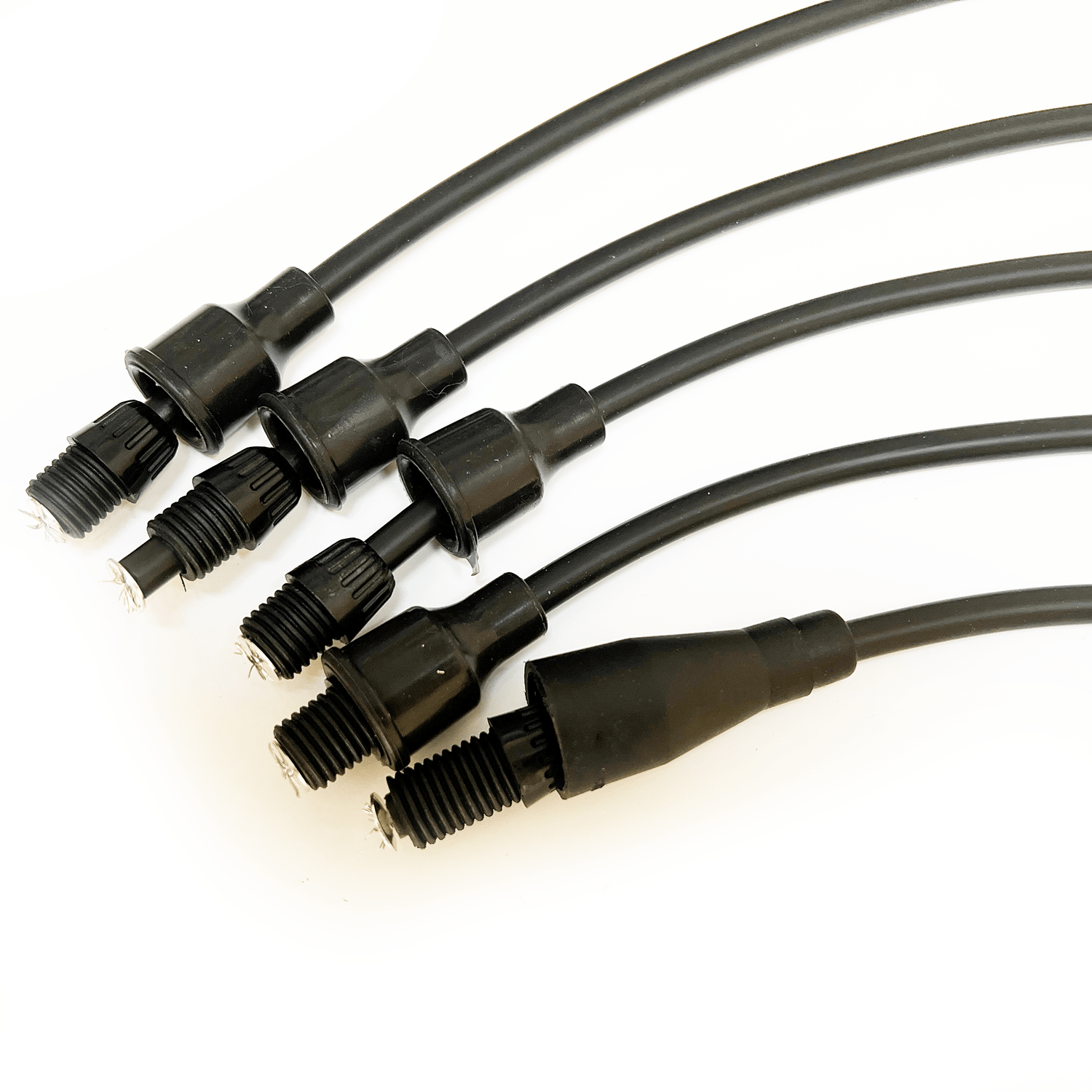 Ignition Lead Sets - Riley RM 1.5 / 2.5 Black Copper Core HT Leads - Vroom Classics