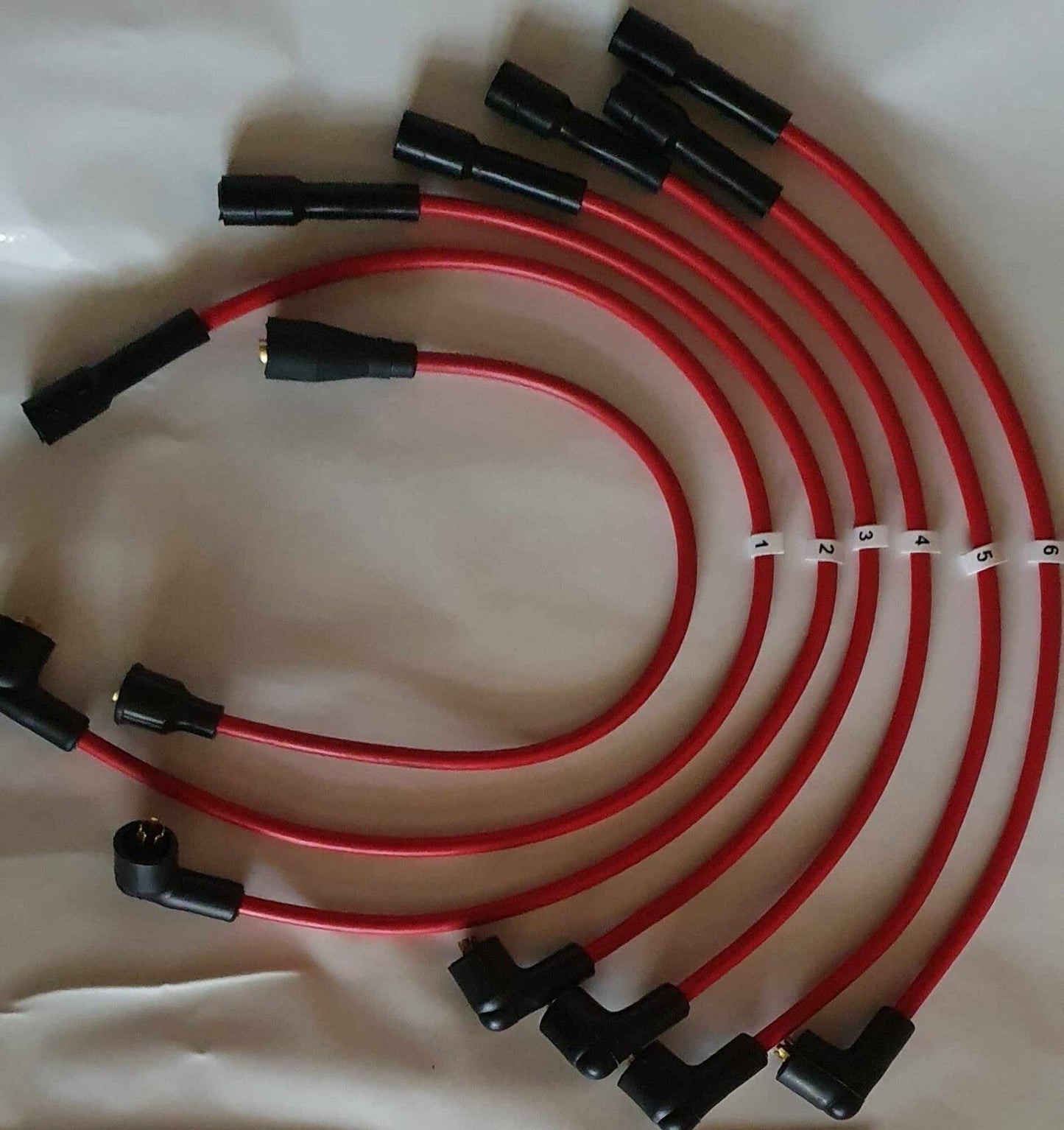 Ignition Lead Sets - Triumph 2000 / 2500 Red Copper Core HT Leads - Vroom Classics