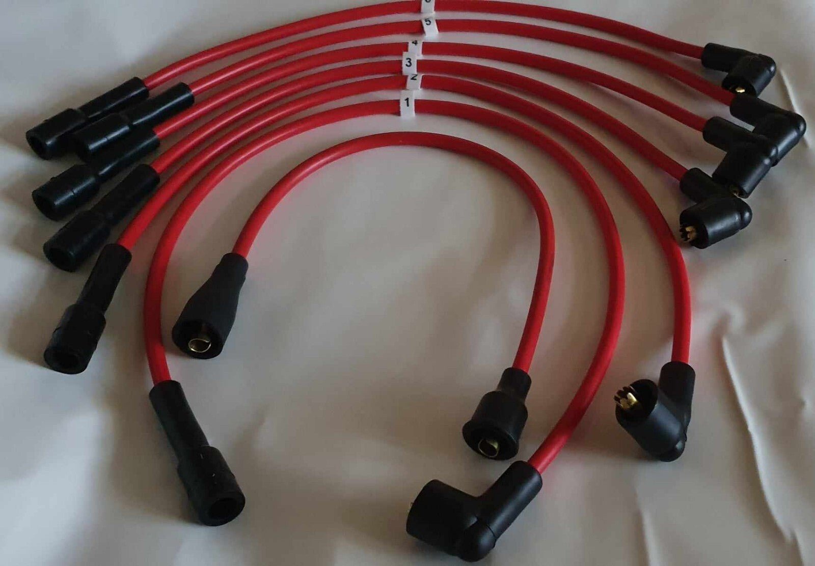 Ignition Lead Sets - Triumph GT6 Red Copper Core HT Leads - Vroom Classics