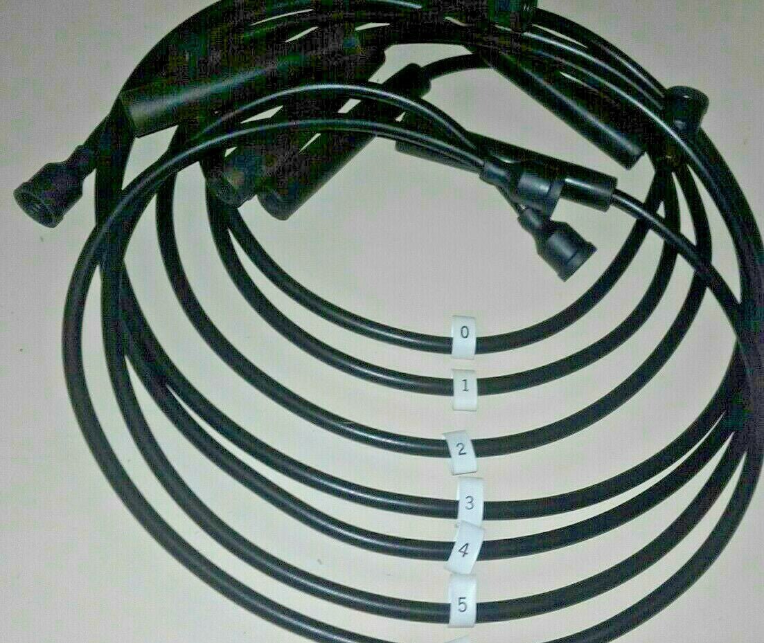 Ignition Lead Sets - Triumph GT6 Vitesse 2000 / 2500 Black Copper HT Leads - Vroom Classics