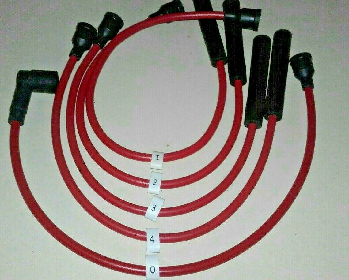 Ignition Lead Sets - Triumph Spitfire / Herald 1147 / 1296CC Red Copper HT Leads - Vroom Classics