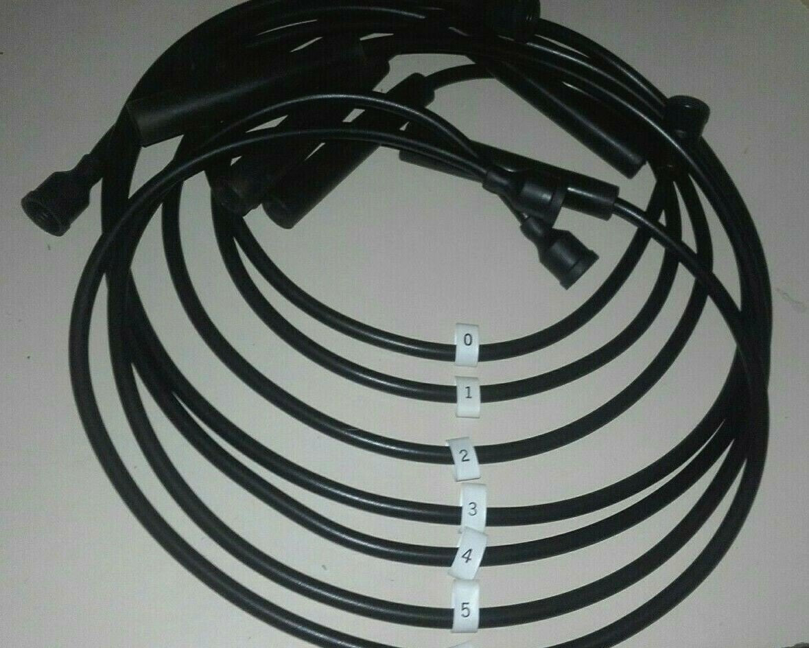 Ignition Lead Sets - Triumph Tr5 Tr6 Black Copper HT Leads - Vroom Classics