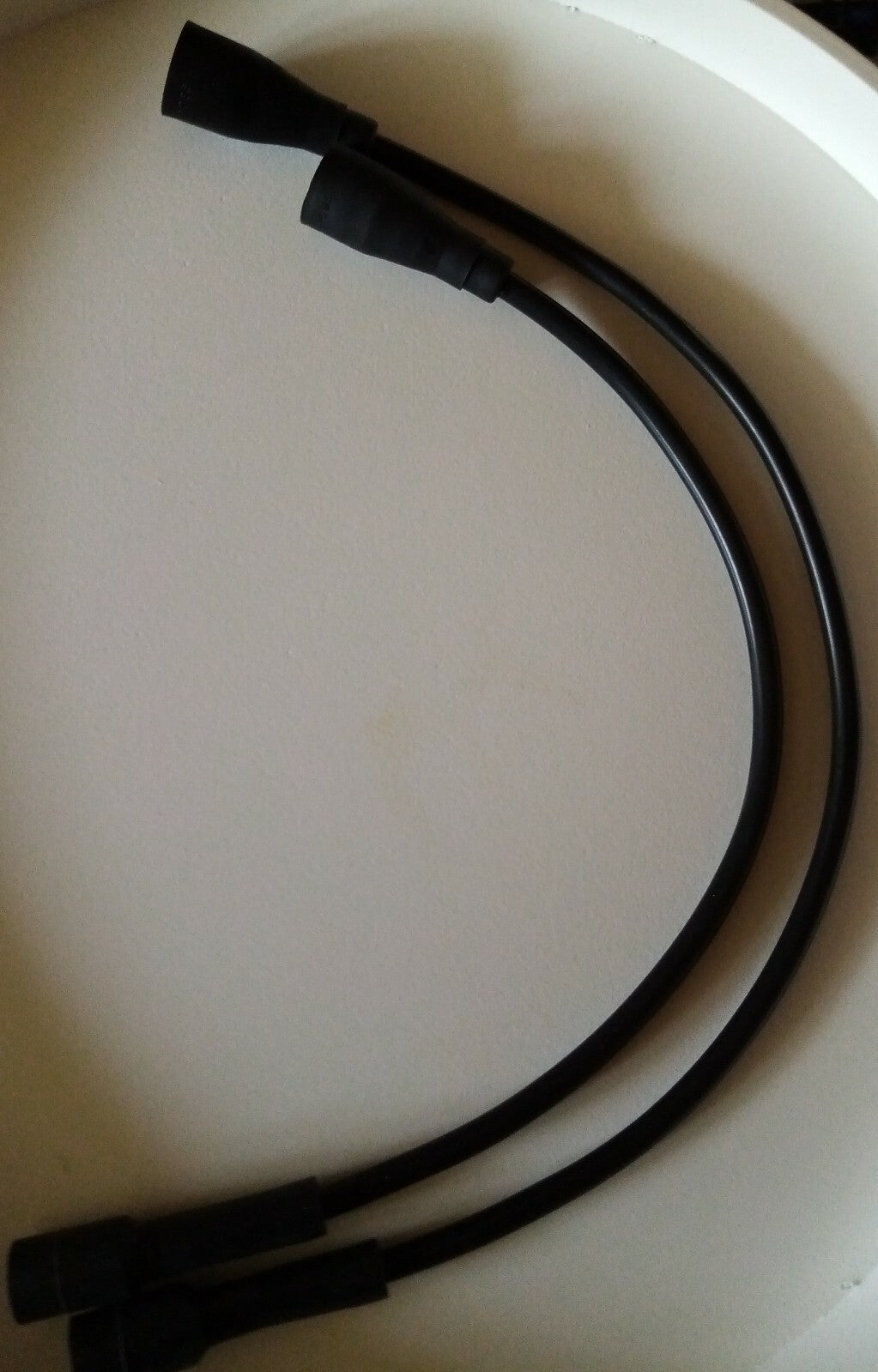 Ignition Lead Sets - Vespa 400 Car Black Copper Core HT Leads - Vroom Classics