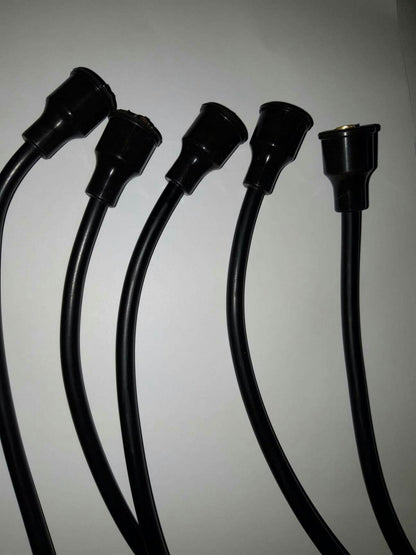 Ignition Lead Sets - Volvo Amazon Black Copper HT Leads - Vroom Classics