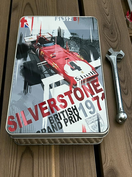 Jackie Ickx Ferrari 312B Tribute Metal Storage Box - Vroom Classics