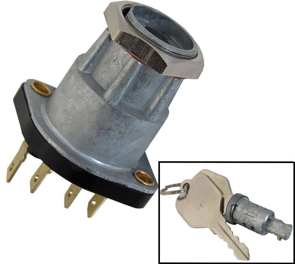JAGUAR E - TYPE Series 1 & 2 (1961 - 68) "on/off" IGNITION SWITCH WITH LOCK BARREL - Vroom Classics