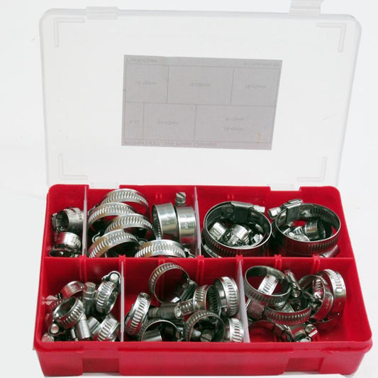 Kits - Clips & Clamps - Hose Clamp W4 Worm Drive Clamps, 8 - 12 to 25 - 40mm - Vroom Classics