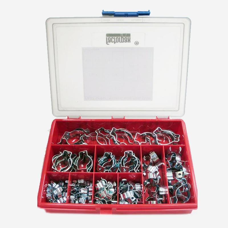 Kits - Clips & Clamps - Narrow Base,3/8" - 1.1/2" Zinc plated Tool Clips 0.86Kg - Vroom Classics