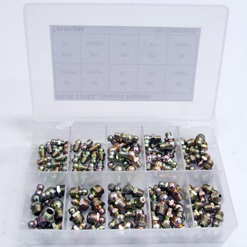 Kits - Grease Nipples - Metric, Angled & Straight, 6mm, 8mm & 10mm - Vroom Classics