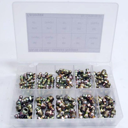 Kits - Grease Nipples - Metric, Angled & Straight, 6mm, 8mm & 10mm - Vroom Classics